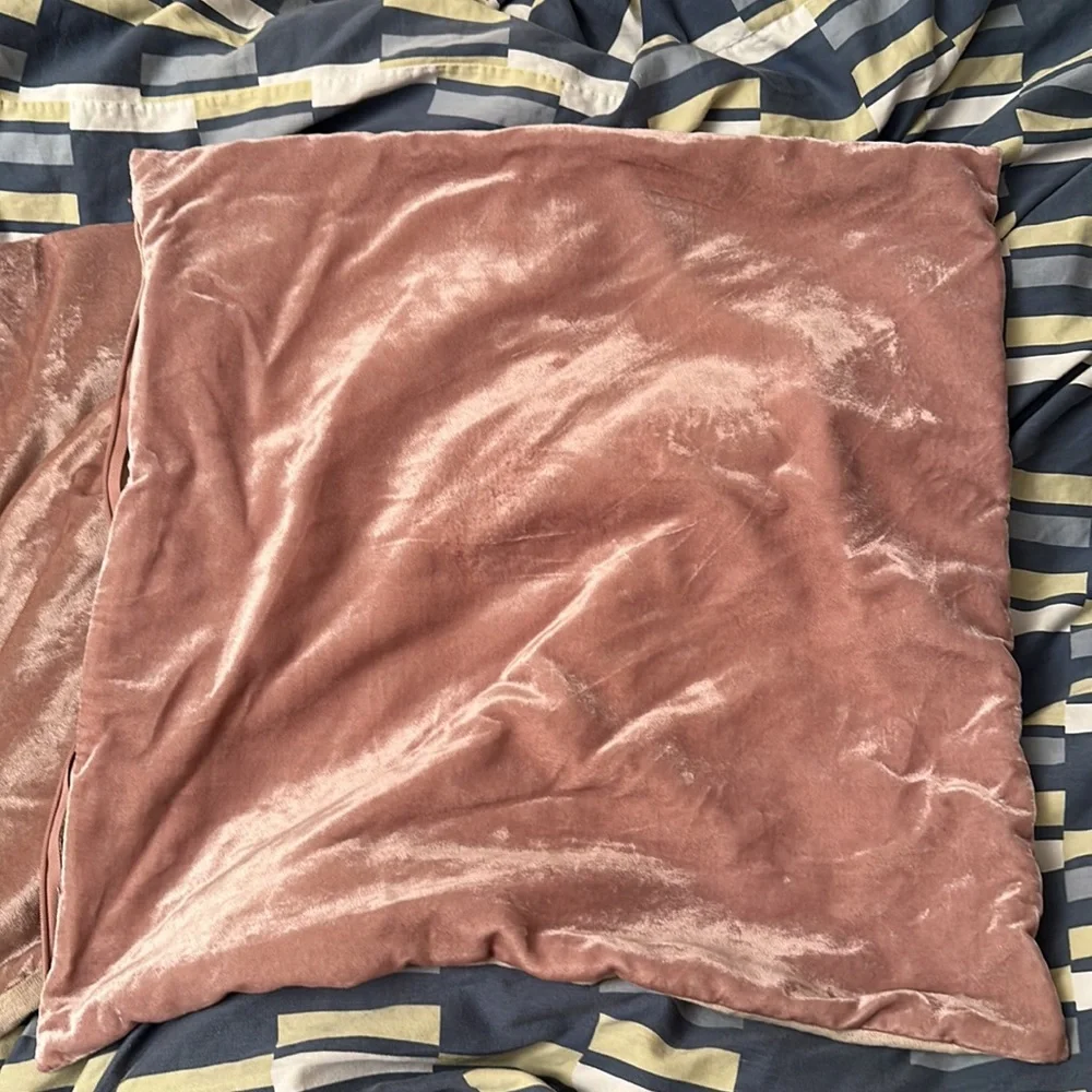 West Elm 20x20 Lush Velvet Pink Pillow Cover